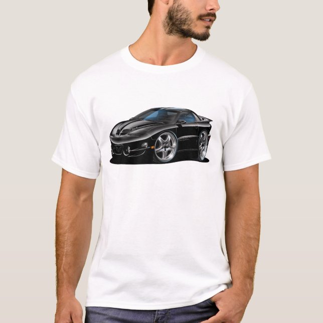 T-shirt Voiture 1998-02 noire du transport AM (Devant)