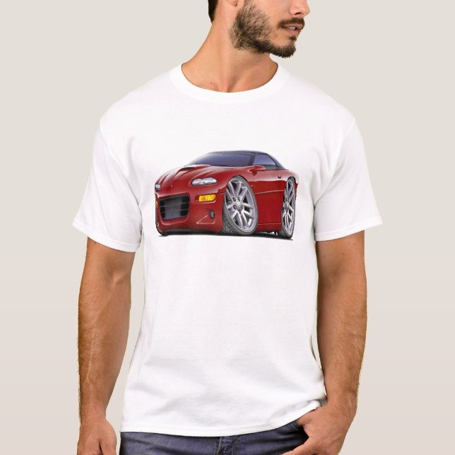 T-shirt Voiture 1998-03 marron de Camaro solides solubles (Devant)