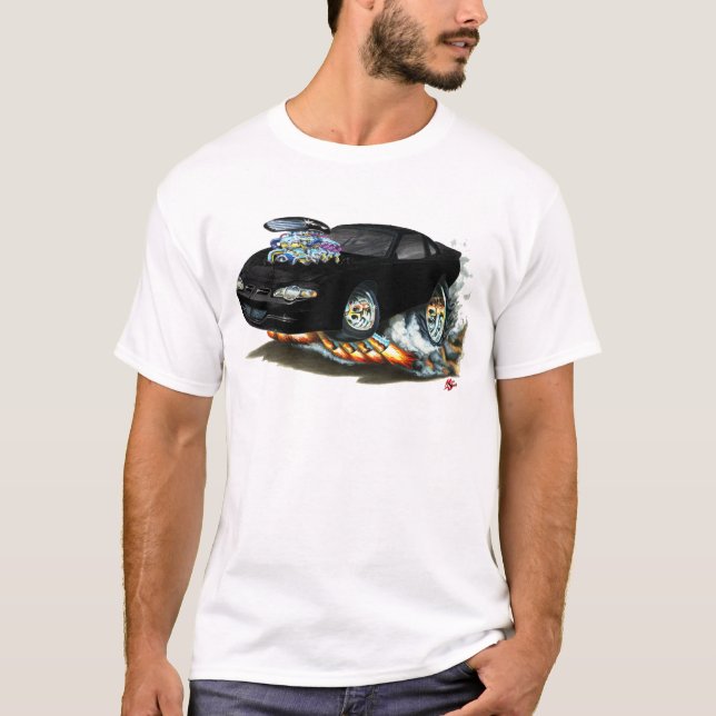 T-shirt Voiture 2000-05 noire de Monte Carlo (Devant)