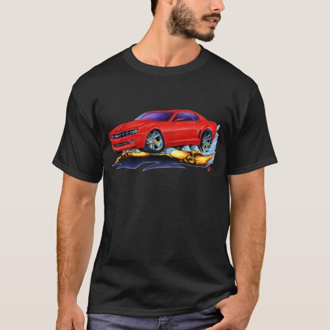 T-shirt Voiture 2010 de rouge de Camaro (Devant)