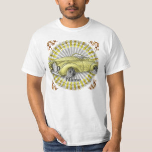 T-shirt Voiture à roulettes jaune