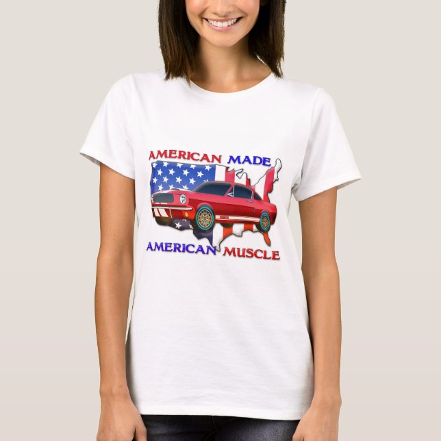 T-shirt Voiture américaine de muscle (Devant)