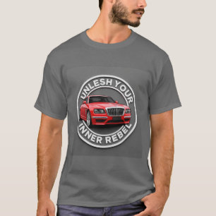 T-shirt Voiture Ancienne Rouge