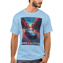 Voiture avec effets rouge et bleu