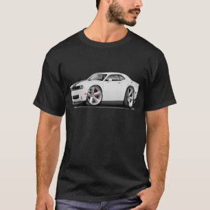 T-shirt Voiture Blanc-Noire du challengeur SRT8