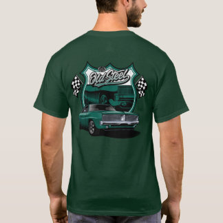 T-shirt Voiture Classique Ancien Modèle de Course en Acier