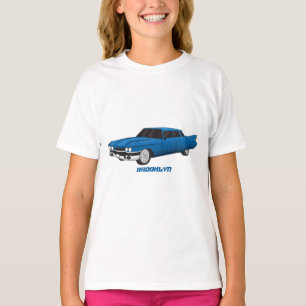 T-shirt Voiture classique bleue cool 1959