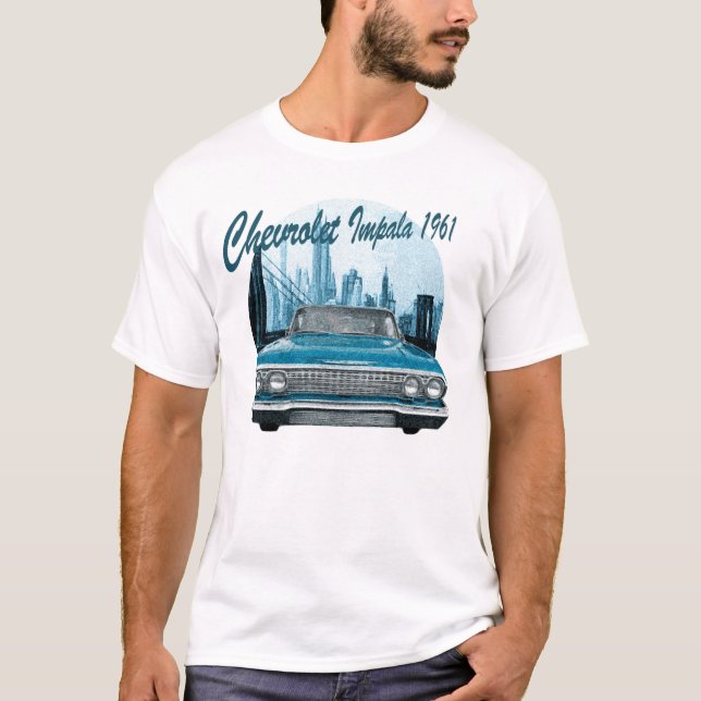 T-shirt Voiture classique Chevrolet Impala 1961 (Devant)