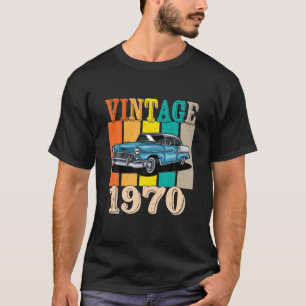 T-shirt Voiture Classique vintage 1970 51E Anniversaire 51