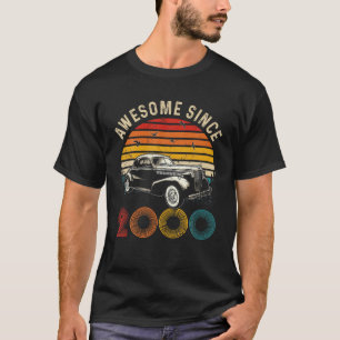 T-shirt Voiture Classique vintage 23E Anniversaire Magnifi