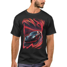 voiture cool, tempête rouge