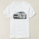 T-shirt Voiture de blanc du chargeur droite de Dodge (Design devant)