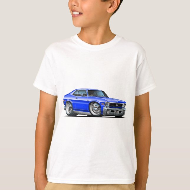 T-shirt Voiture de bleu de nova de Chevy (Devant)