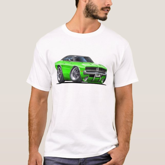 T-shirt Voiture de chaux de chargeur de Dodge (Devant)