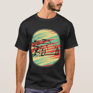 T-shirt Voiture de conduite Retro Vintage les années 70 Si