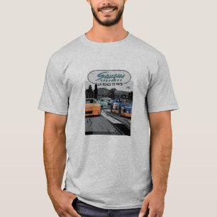 T-shirt voiture de course ancienne de Saugus Speedway