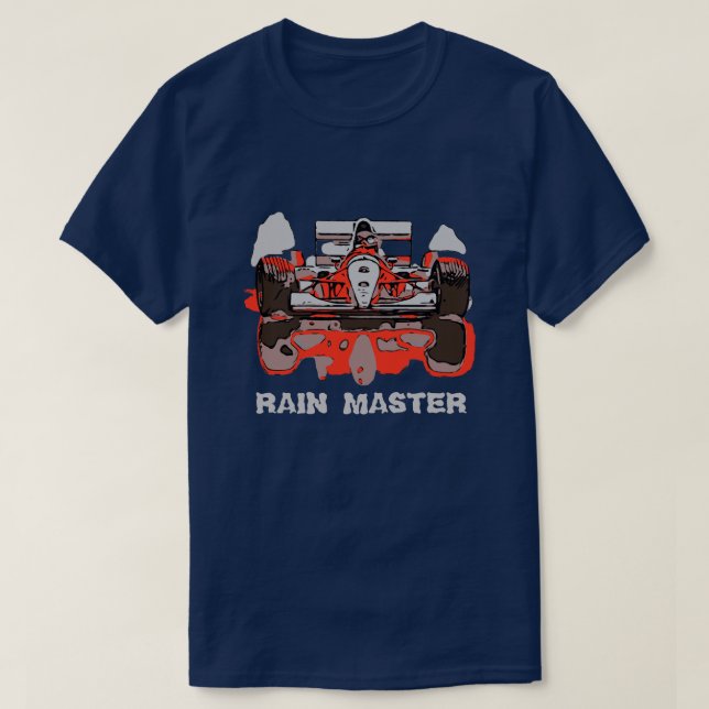 T-SHIRT VOITURE DE COURSE - MAÎTRE DE PLUIE (Design devant)