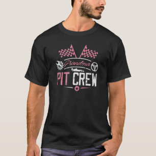 T-shirt Voiture De Course Nana Racer Grandma Pit Crew Pour