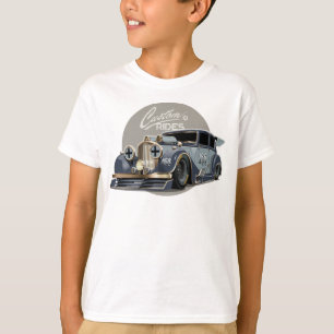 T-shirt Voiture de course retro sci-fi personnalisée