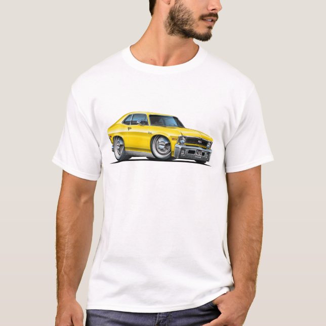 T-shirt Voiture de jaune de nova de Chevy (Devant)