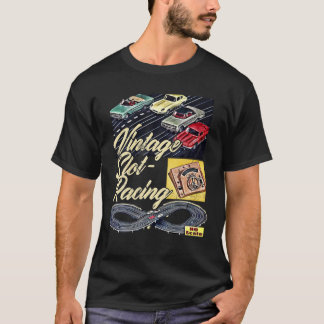 T-shirt Voiture de piste vintage, Course de fente, Slotcar