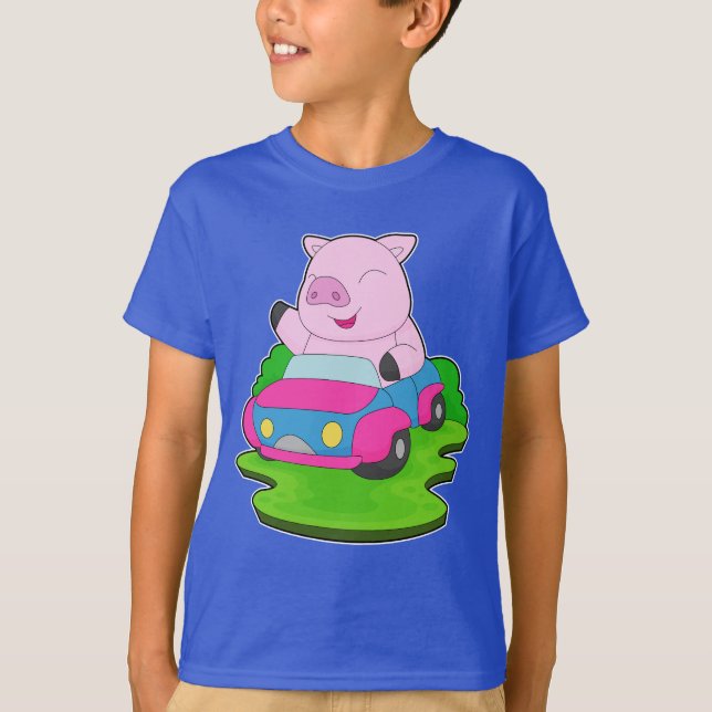 T-shirt Voiture de porc (Devant)