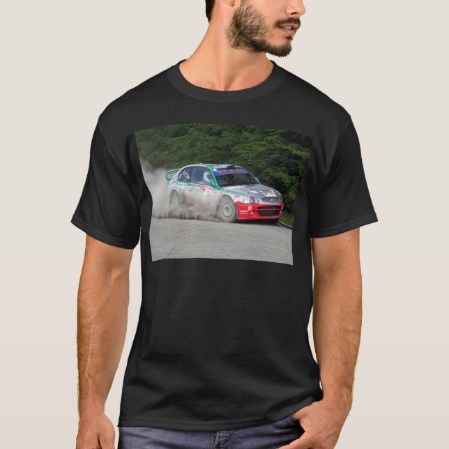 T-shirt Voiture de rassemblement de l'accent WRC de (Devant)