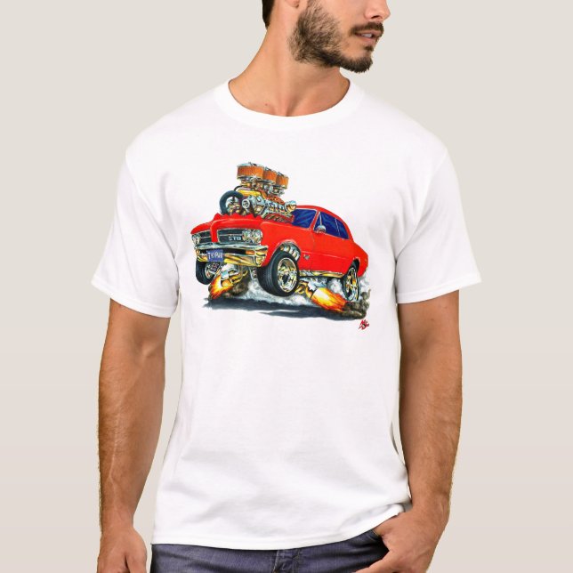 T-shirt Voiture de rouge de 1964 GTO (Devant)