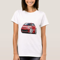 Voiture de rouge de Fiat 500 Abarth