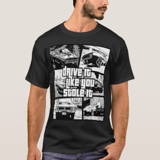 T-shirt Voiture de sport 12V 'Conduis-la comme si tu l'ava