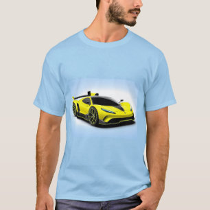 T-shirt Voiture de sport au design élégant et à l'esthétiq