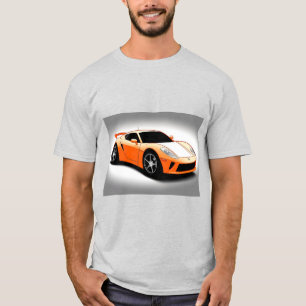 T-shirt Voiture de sport au design élégant et à l'esthétiq