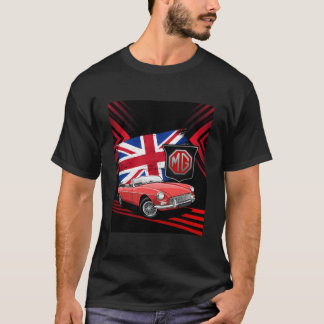 T-shirt Voiture De Sport Britannique Mg Mgb Convertible