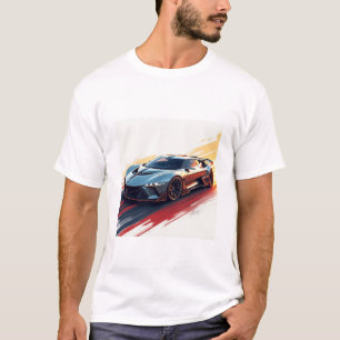 T-shirt Voiture de sport futuriste - Design élégant généré