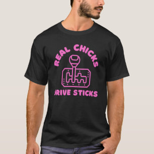T-shirt Voiture de transmission manuelle des bâtonnets de