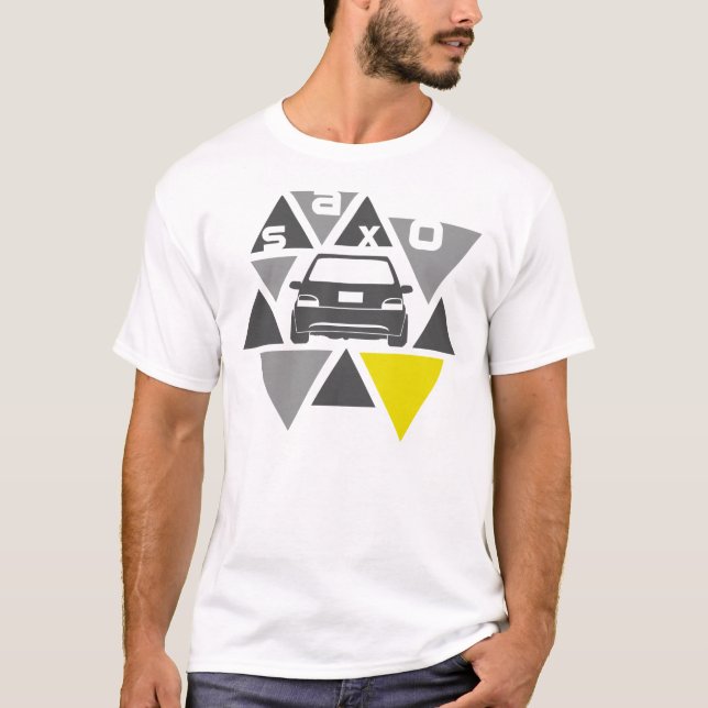 T-shirt Voiture de triangle - Saxo- (Devant)