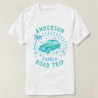 T-shirt Voiture de voyage en famille | Personnalisé V2