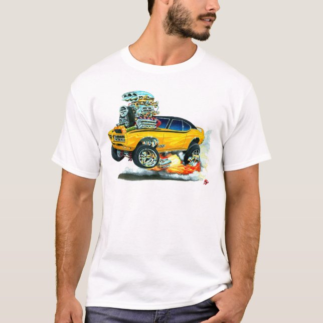 T-shirt Voiture d'orange de 1968 GTO (Devant)