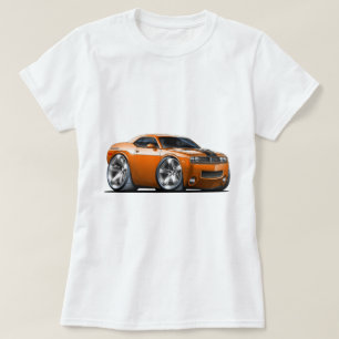 T-shirt Voiture d'orange de challengeur de Dodge