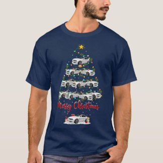 T-shirt Voiture Lover Xmas Éclairage Correspondant Père No