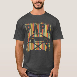T-shirt Voiture Mécanique Papa Retro Fête des pères Vintag