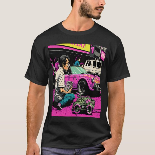 T-shirt Voiture miniature Pop Télécommande Voitures (Devant)