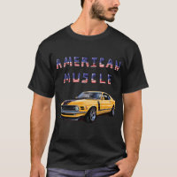 Voiture Muscle Américaine Classique Jaune