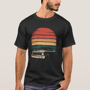 T-shirt Voiture Musclée Rétro Vintage Américaine Desig Cou