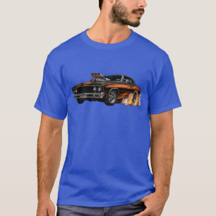 T-shirt Voiture Musclée Surchargée en Fumée
