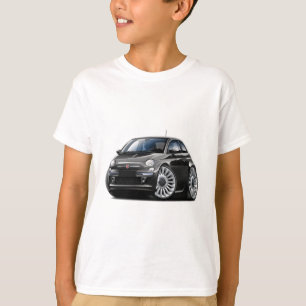 T-shirt Voiture noire de Fiat 500