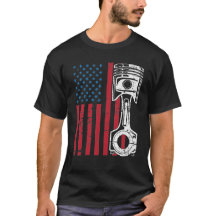Voiture Patriotique American Flag Piston Muscle Vi
