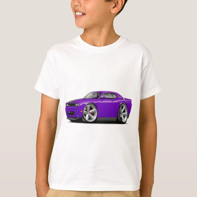 T-shirt Voiture Pourpre-Noire du challengeur SRT8 (Devant)