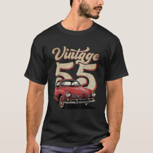 T-shirt Voiture Rétro 1955 Chevys Bel Air Graphic Tee - sh