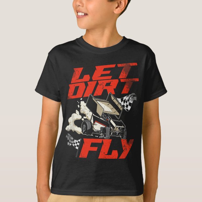 T-shirt Voiture Sprint de course de piste (Devant)